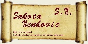 Šakota Nenković vizit kartica